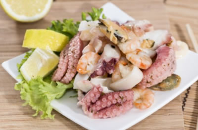 seafood salad - dac food horeca